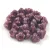 Cseh préselt virág gyöngy - harangvirág - Alabaster Purple Vega Luster - 4x6mm - 20+2db