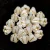 Cseh préselt virág gyöngy - harangvirág - Crystal Gold - 4x6mm - 20+2db