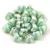 Cseh préselt virág gyöngy - harangvirág - Light Mint Blend Gold - 4x6mm - 20+2db