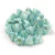 Cseh préselt virág gyöngy - harangvirág - Opal Light Turquoise Blue Gold - 4x6mm - 20+2db