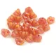 Cseh préselt virág gyöngy - harangvirág - Matt Opal Yellow Rose - 4x6mm - 20+2db