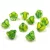 Czech pressed flower bead - Bluebell - Green Blend - 6x8mm
