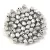 Czech glass bead - Bicone - 4mm - Silver