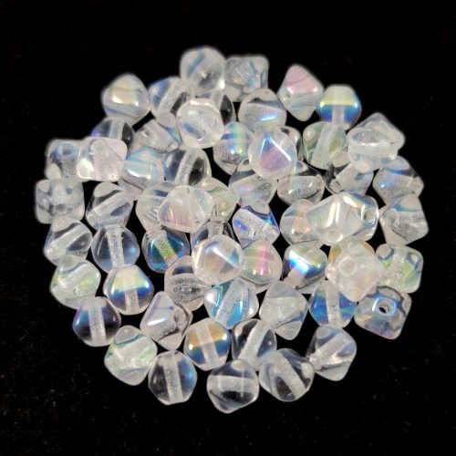 Czech glass bead - Bicone - 4mm - Crystal AB