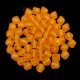 Czech Pressed Bicone Glass Bead - Crystal Matt Dyed Orange - 4mm