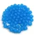 Czech Pressed Bicone Glass Bead - Crystal Matt Dyed Capri - 4mm