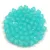 Czech Pressed Bicone Glass Bead - Crystal Matt Dyed Turquoise Green  - 4mm