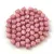 Czech glass bead - Bicone - 4mm - Chalk White Pink Luster