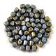 Czech glass bead - Bicone - 4mm - Chalk Sapphire Terracotta