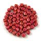 Czech glass bead - Bicone - 4mm - Chalk Spotted Fuchsia Luster