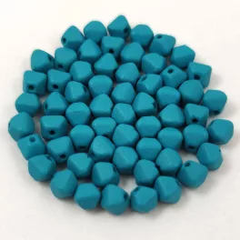 Czech glass bead - Bicone - 4mm - White Opal Matt Capri