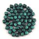 Czech glass bead - Bicone - 4mm - Jet Polychrome Emerald