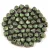 Czech glass bead - Bicone - 4mm - Jet Polychrome Olive