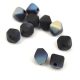 Czech glass bead - Bicone - 6mm - Jet Matt AB