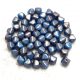 Czech glass bead - Bicone - 4mm - Turquoise Blue Bronze