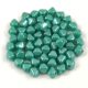Czech glass bead - Bicone - 4mm - Turquoise Green Luster