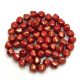 Czech glass bead - Bicone - 4mm - Red Bronze Luster