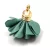 Textile Tassel - Dark cyan - 28x30mm