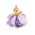 Textile Tassel - purple - 28x30mm