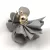 Textile Tassel - Grey - 28x30mm