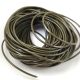 Round Leather Cord - Dark Olive - 2mm