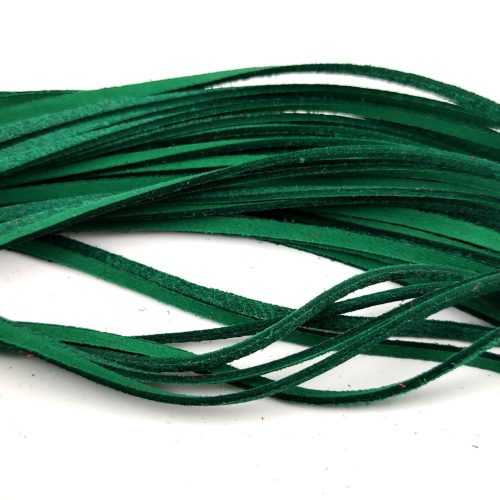 Suede Leather Cord - Green - 75cm