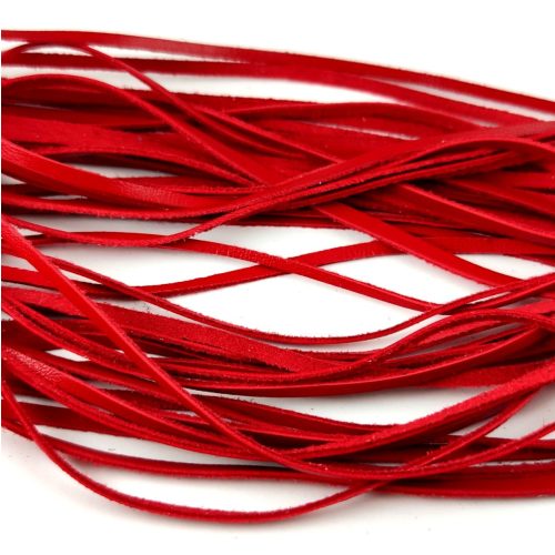 Suede Leather Cord - Red - 75cm