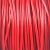 Gömbölyített bőrszál - Red - 2mm