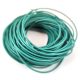 Round Leather Cord - Turquoise - 2mm
