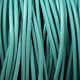 Round Leather Cord - turquoise green - 2mm