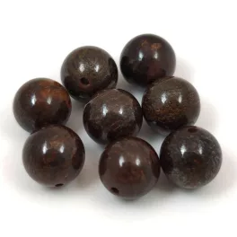 Bronzit - Antique - round bead - 10mm