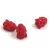 Resin bead - Buddha - Red - 12x16mm
