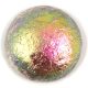 Czech Glass Cabochon - Etched Crystal Vitrail  - 25mm