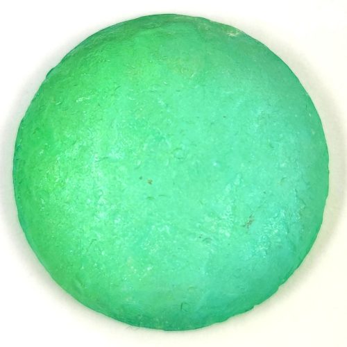 Czech Glass Cabochon - Etched Crystal Green Candy - 25mm