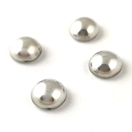 Cseh üveg kaboson - Crystal Silver - 10mm