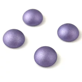 Cseh üveg kaboson - Polichrome Metallic Purple - 10mm