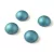 Czech Glass Cabochon - Polichrome Metallic Aqua - 10mm