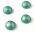 Czech Glass Cabochon - Polichrome Metallic Light Green - 10mm