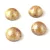 Czech Glass Cabochon - Alabaster Brown Cream Luster - 10mm