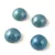 Czech Glass Cabochon - Alabaster Blue Luster - 10mm