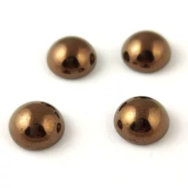 Cseh üveg kaboson - Bronze - 10mm