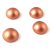 Czech Glass Cabochon - Matt Metallic Copper - 12mm