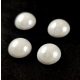 Czech Glass Cabochon - Alabaster Luster - 12mm