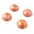 Czech Glass Cabochon - Alabaster Pink Luster - 14mm