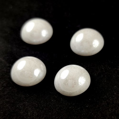 Czech Glass Cabochon - Alabaster Luster - 14mm