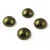 Cseh üveg kaboson - Metallic Green - 14mm