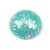Czech Glass Cabochon - Turquoise Green Silver - 16mm