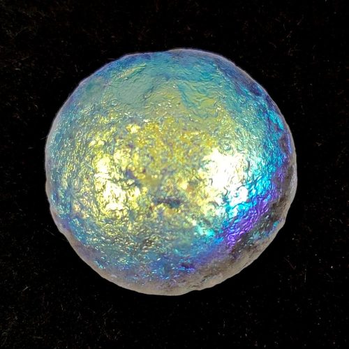 Czech Glass Cabochon - Crystal Etched AB - 18mm