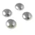 Czech Glass Cabochon - Alabaster Grey Iris - 18mm