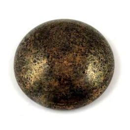Czech Glass Cabochon - Jet Bronze - 18mm